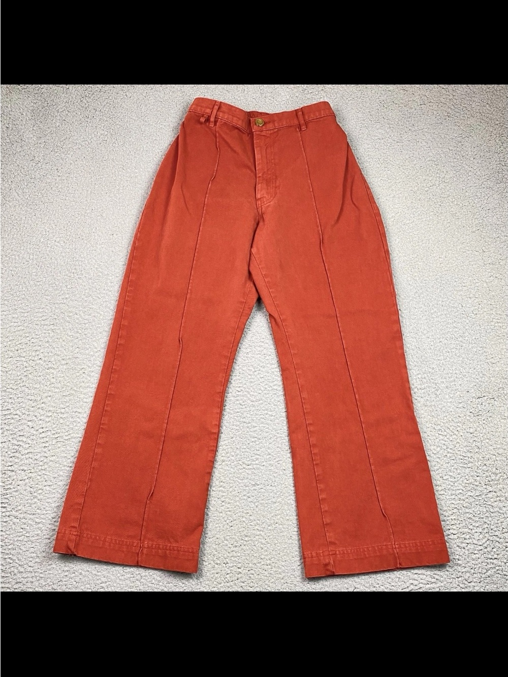 Big Bud Press Western Pants Women’s Size S Wide Leg High Waist Retro Cotton Red